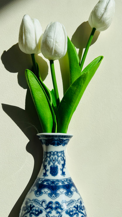 Elegant Blue Wall Vases – Modern Ceramic Hanging Decor for Flowers & Greenery