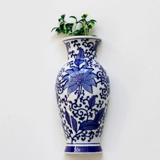 Stylish Blue Wall Vase – Modern & Elegant Home Decor